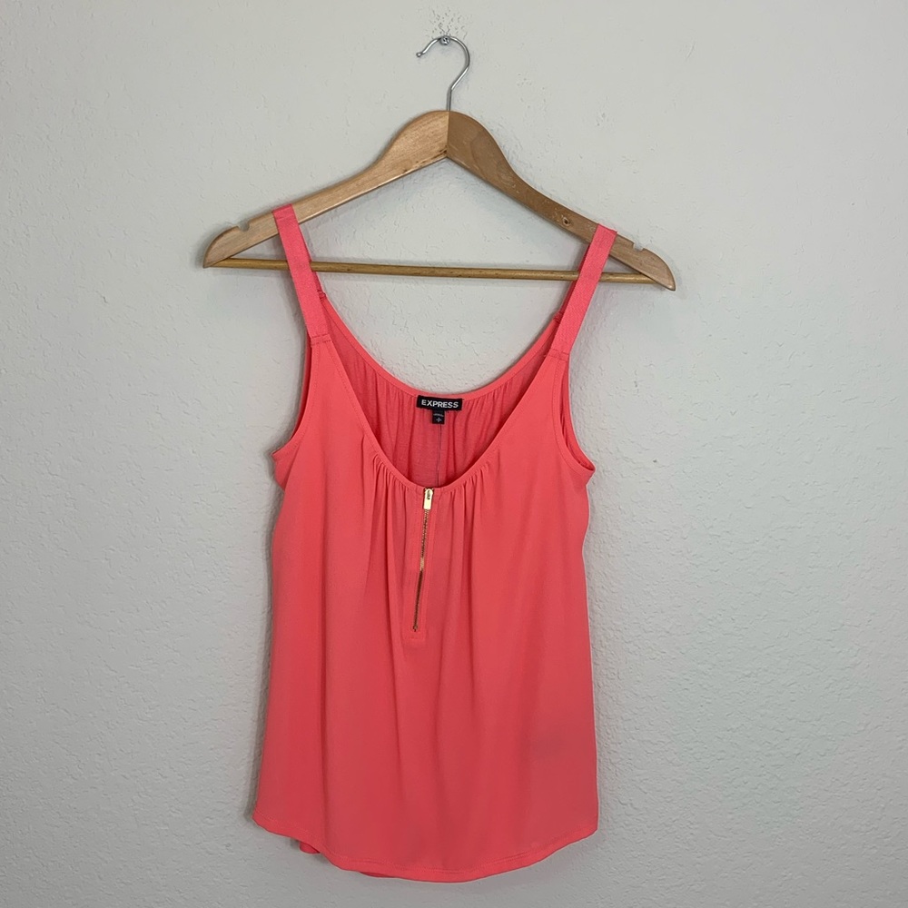 EXPRESS Sleeveless Blouse zipper Detail Size Small